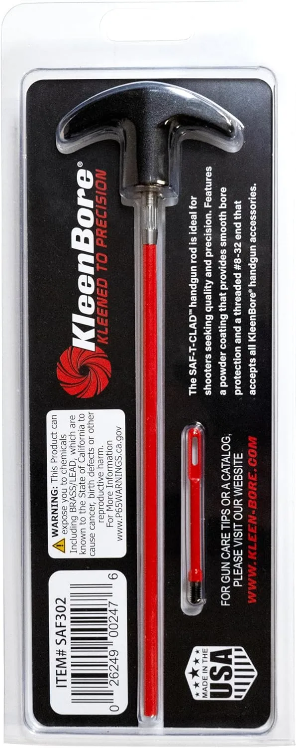 KleenBore SAF-T-CLAD Firearms Cleaning Kits & Rods