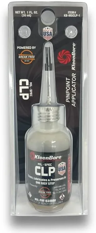 KleenBore Mil-Spec CLP 1 oz. Needle Oiler Powered by BreakFree