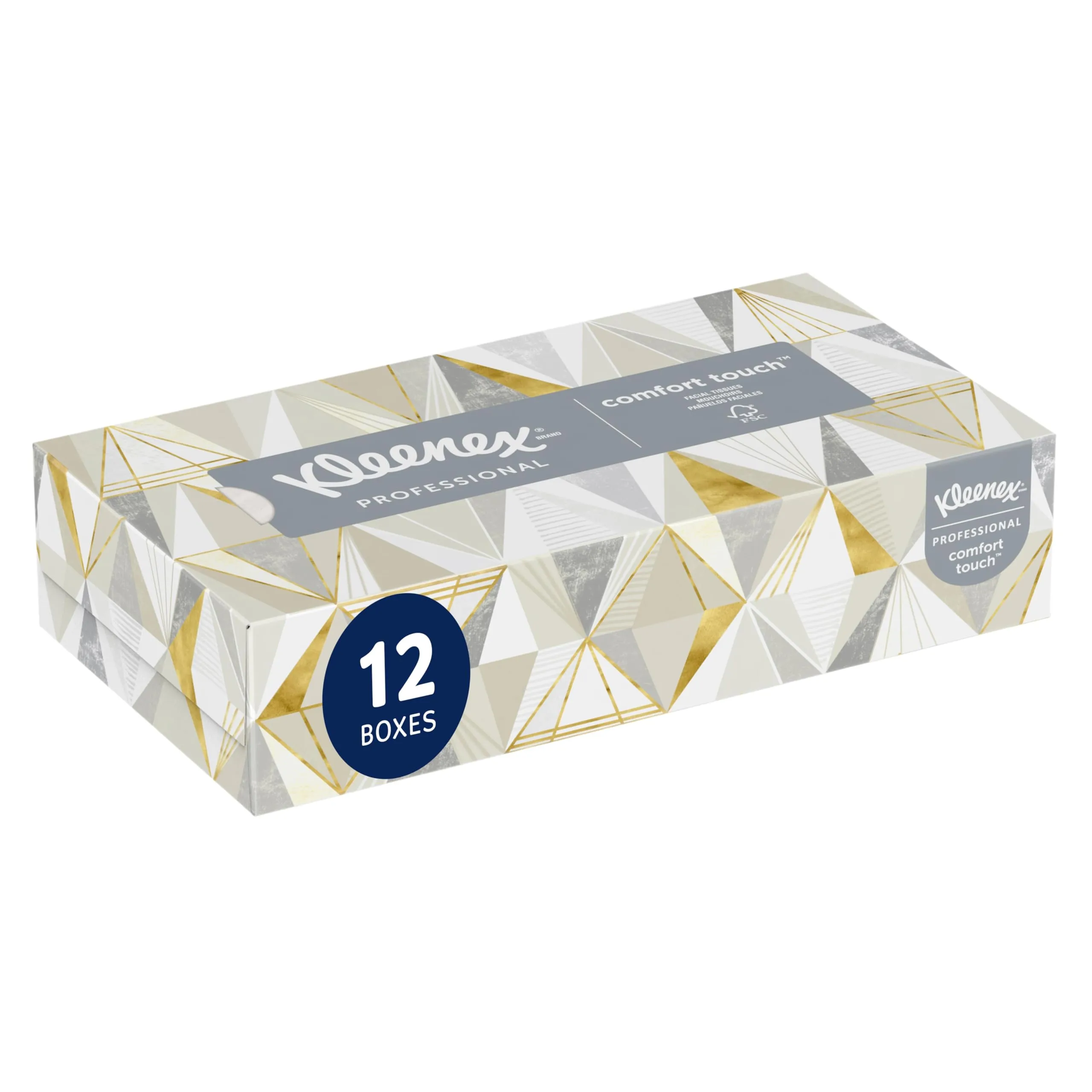 Kleenex® Professional Facial Tissue, Bulk (03076), 2-Ply, White, Flat Facial Tissue Boxes for Business