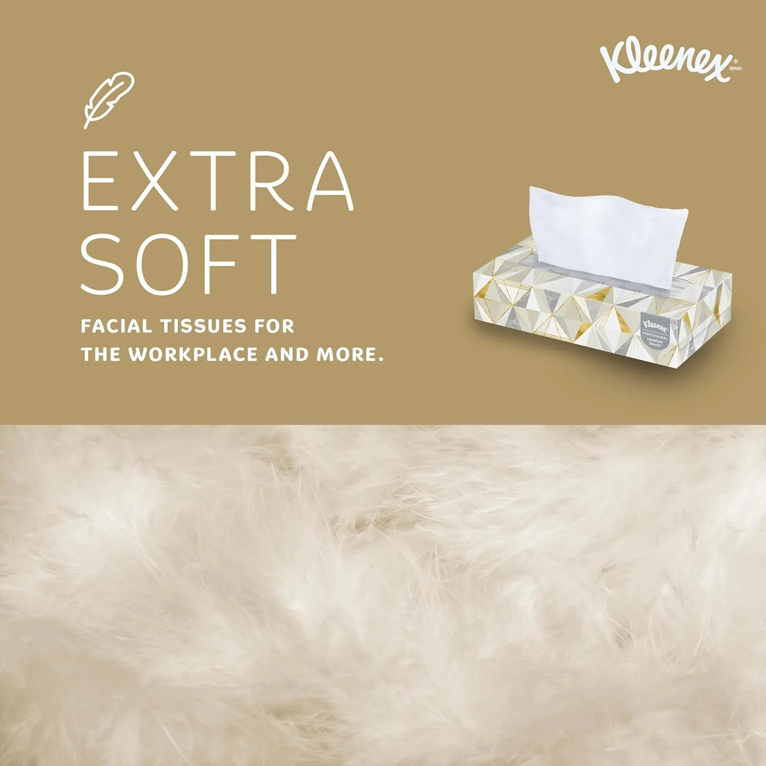 Kleenex® Professional Facial Tissue, Bulk (03076), 2-Ply, White, Flat Facial Tissue Boxes for Business