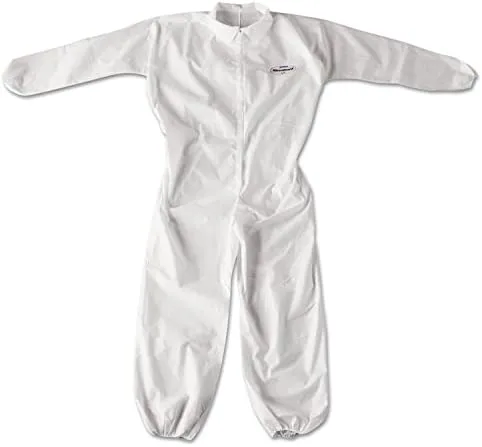 A20 Breathable Particle Protection Coveralls, Zip Closure, X-Large, White