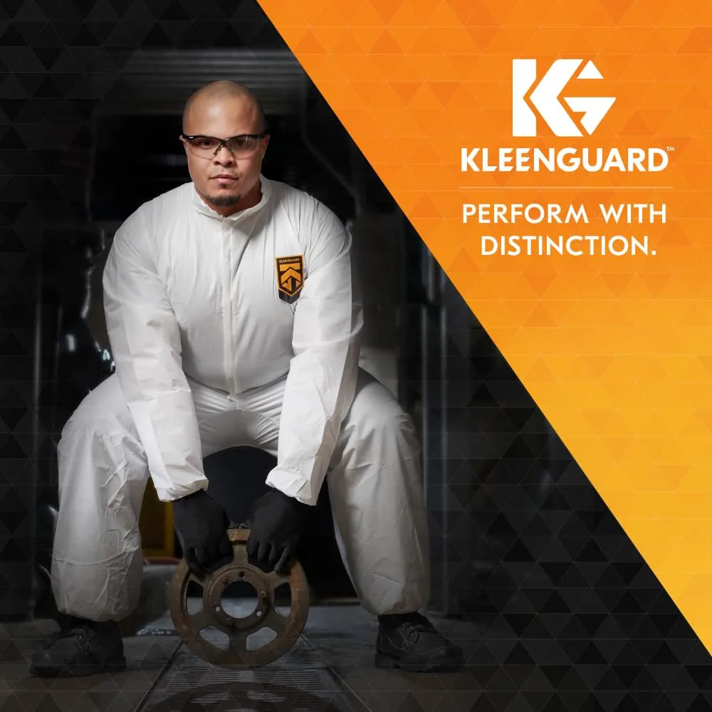 KleenGuard V30 Nemesis Safety Glasses (47384), Clear Anti-Fog Lens with Metallic Blue Frame, 12 Pairs / Case