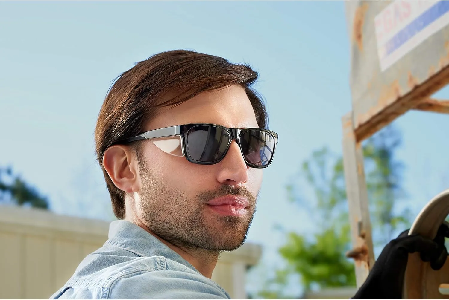 KleenGuard™ V30 Maverick Eye Protection (49311), with KleenVision™ Anti-Fog Coating, Smoke Lenses, Black Frame (Qty 1) 49311