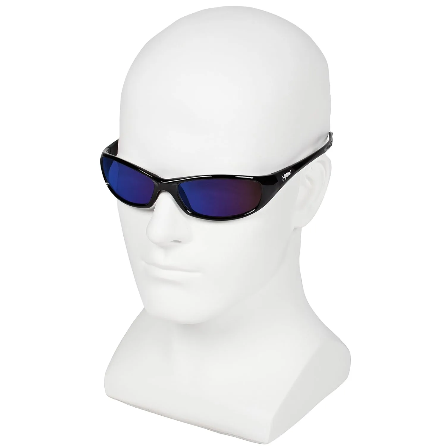 KleenGuard V40 Hellraiser Safety Glasses (20543), Blue Mirror Lens with Black Frame, 12 Pairs / Case