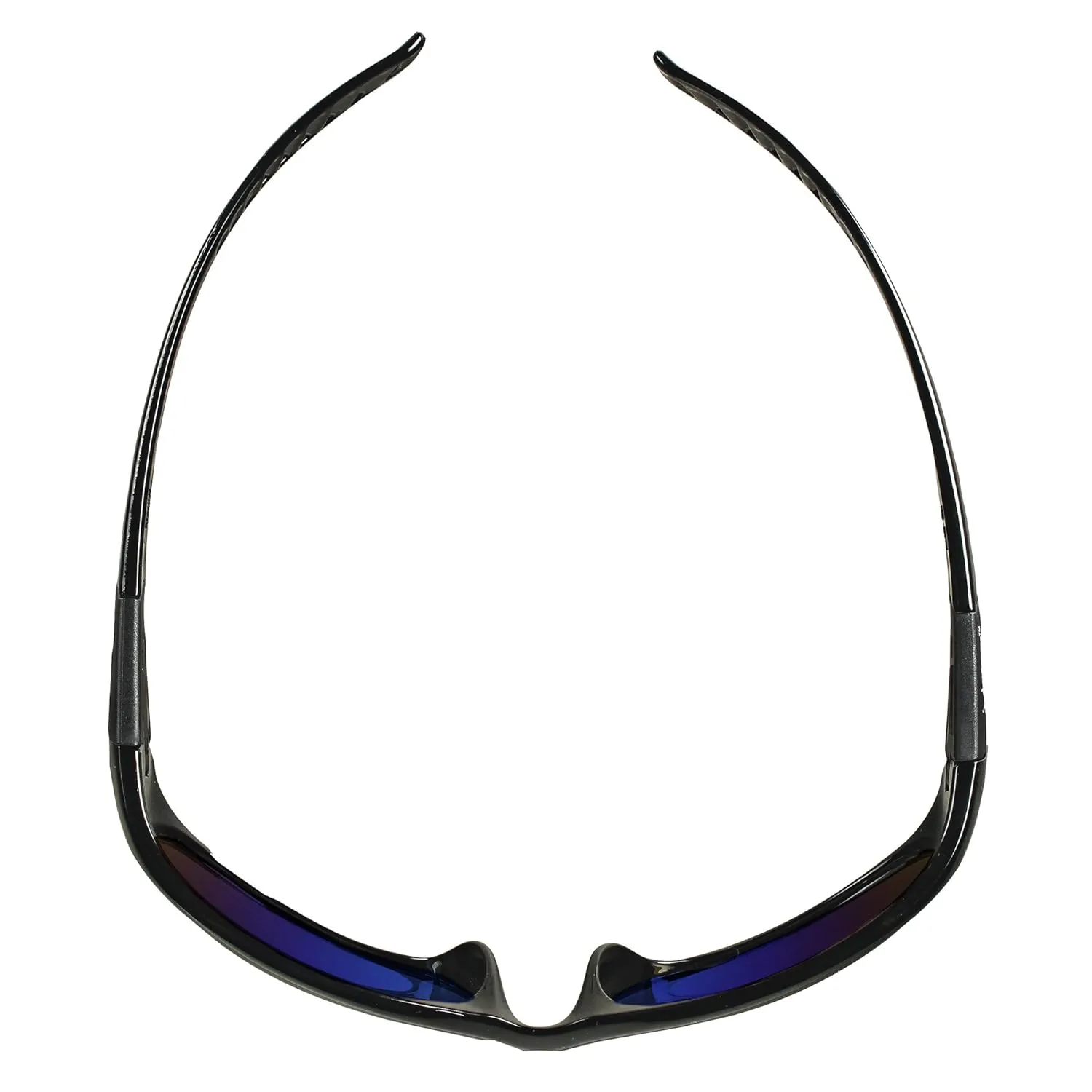 KleenGuard V40 Hellraiser Safety Glasses (20543), Blue Mirror Lens with Black Frame, 12 Pairs / Case