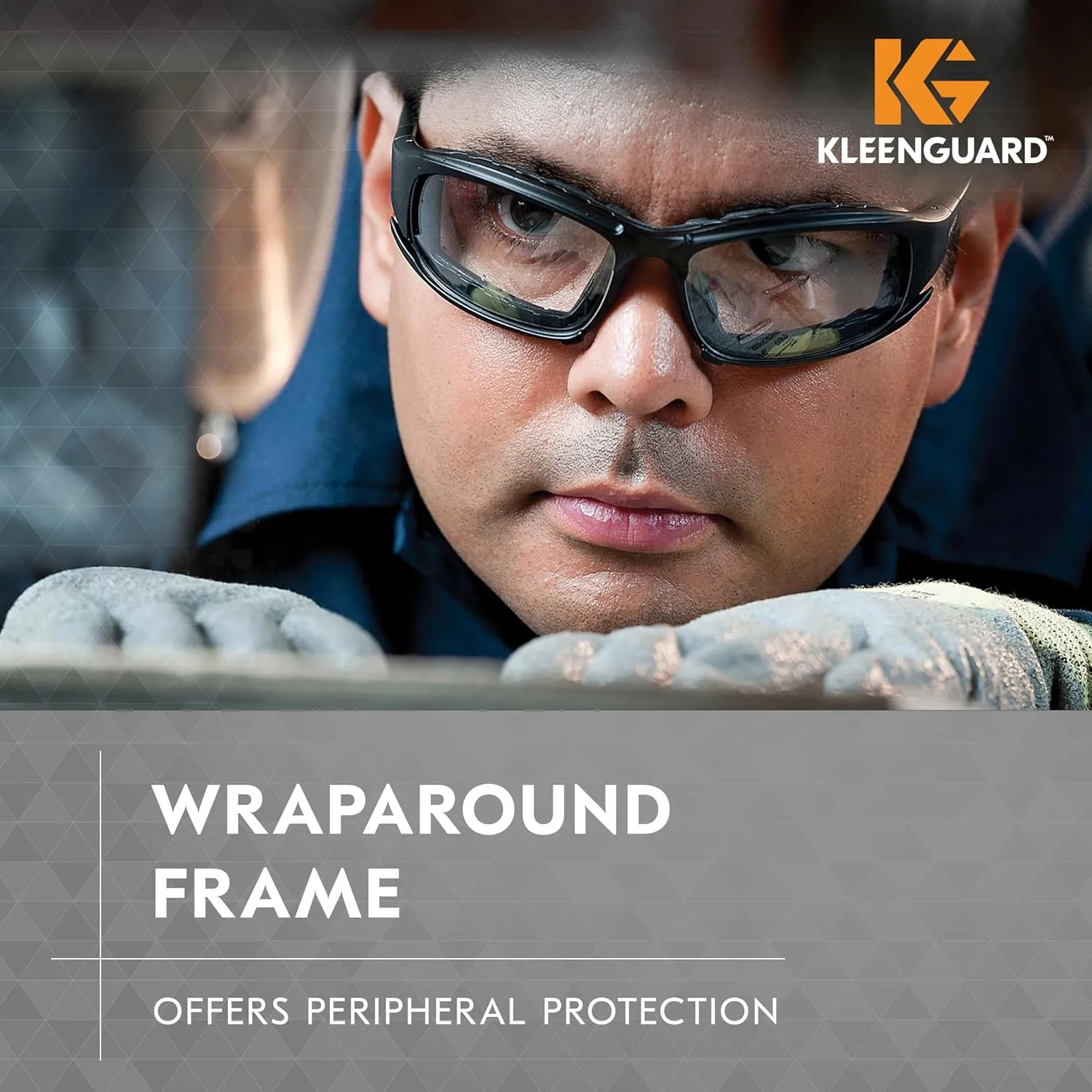 KleenGuard (formerly KLEENGUARD) Calico Safety Eyewear V50 (25672), Clear Anti-Fog Lens with Interchangeable Temples