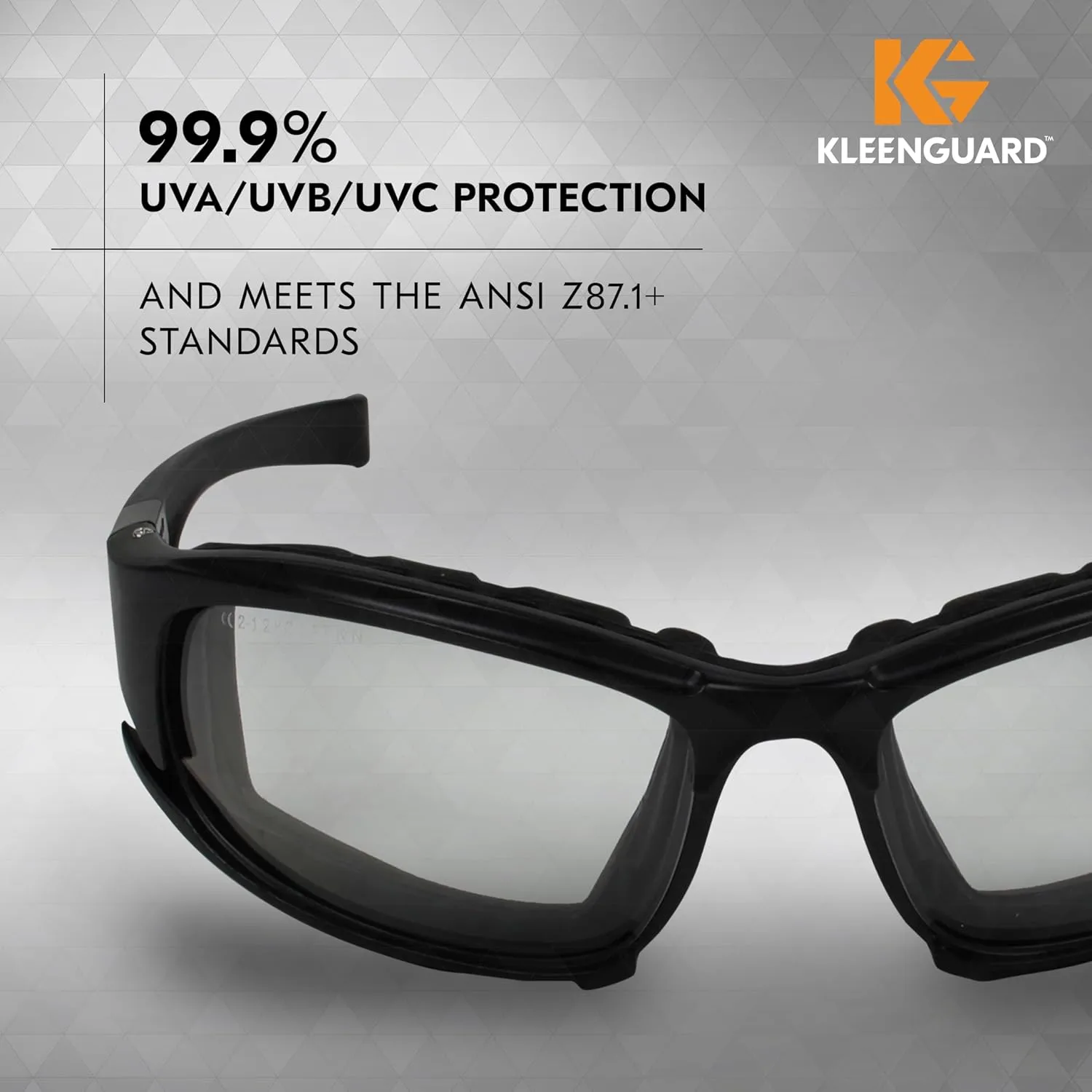 KleenGuard (formerly KLEENGUARD) Calico Safety Eyewear V50 (25672), Clear Anti-Fog Lens with Interchangeable Temples