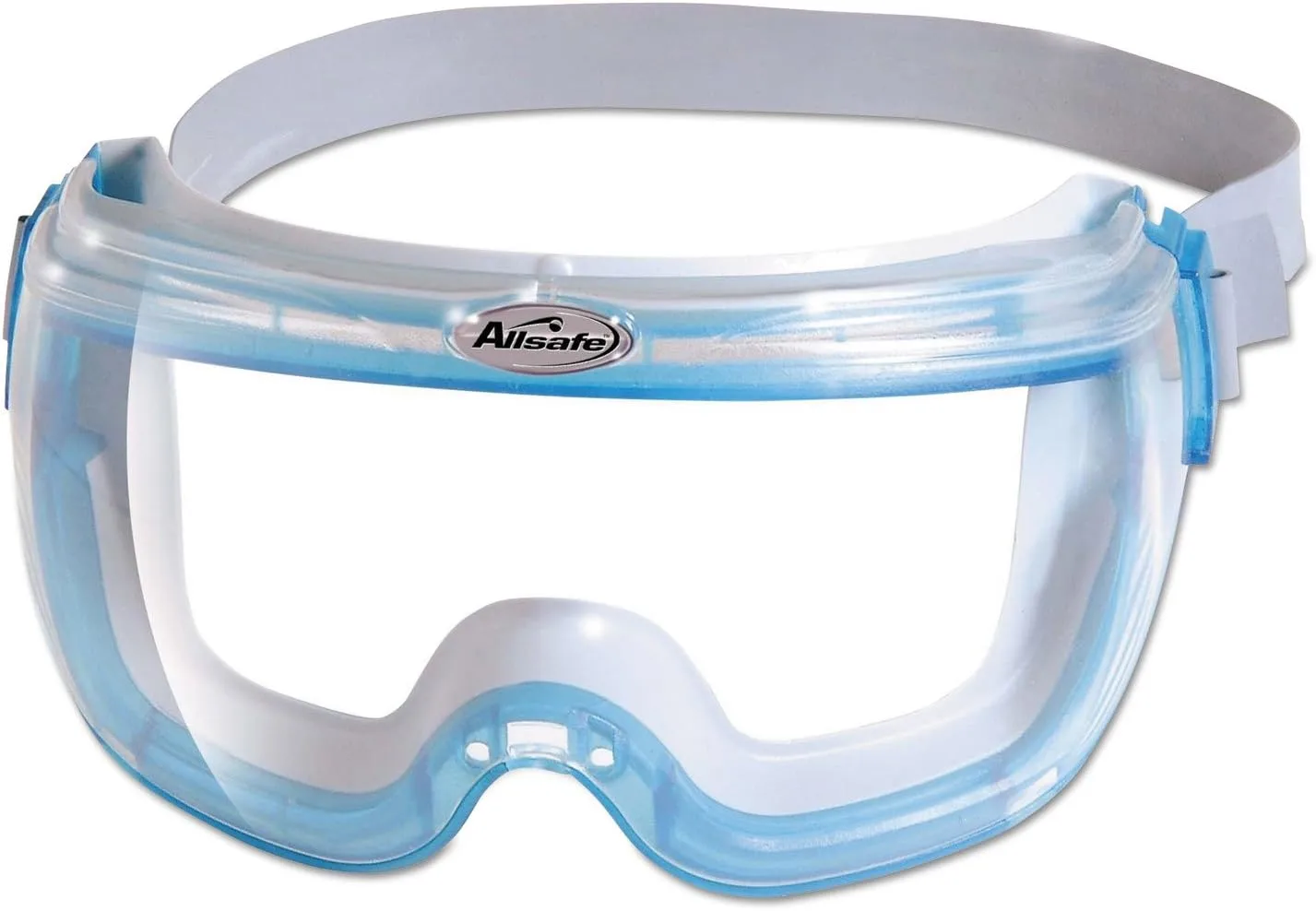 V80 REVOLUTION OTG Safety Goggles, Clear Anti-Fog Lens, Translucent Blue/Clear Frame, 30/Carton
