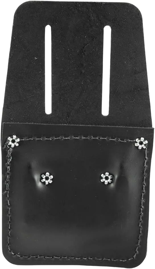 Klein Tools 5456 Leather Hammer Holder with Slotted Connection and Metal Ring Black Pack of 1