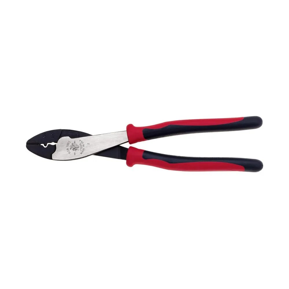 Klein Tools J1005 Crimping and Cutting Tool, Made in USA, Tapered Nose for 10 to 22 AWG Solderless Terminals and Connectors