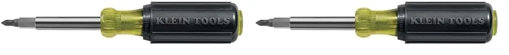 Klein Tools 10-in-1 Multi Tool - Multi-Bit Screwdriver/Nut Driver, Industrial Strength Bits, Phillips, Slotted