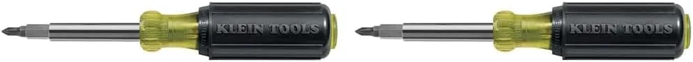 Klein Tools 10-in-1 Multi Tool - Multi-Bit Screwdriver/Nut Driver, Industrial Strength Bits, Phillips, Slotted