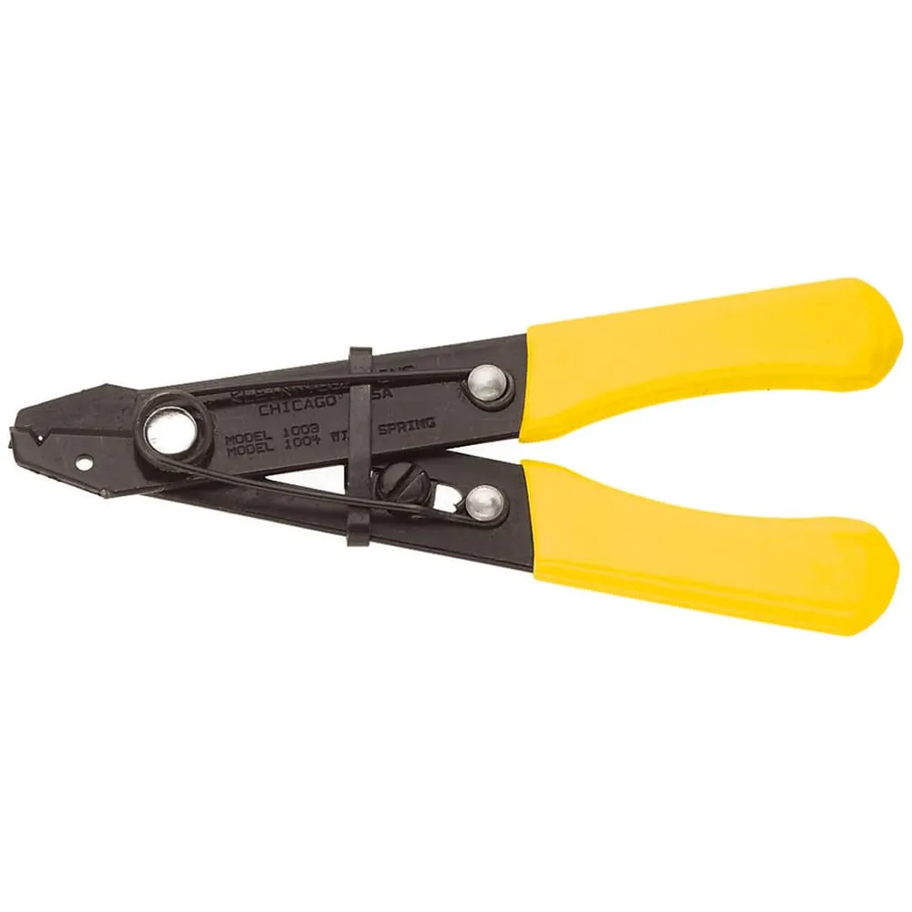 Klein Tools 1004 Wire Stripper / Cutter with Hold Open Spring, Made in USA, for 12-26 AWG Solid and Stranded Wire