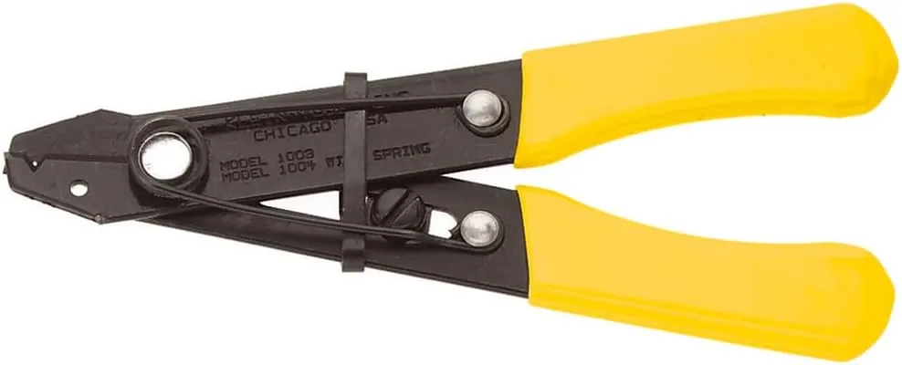 Klein Tools 1004 Wire Stripper / Cutter with Hold Open Spring, Made in USA, for 12-26 AWG Solid and Stranded Wire