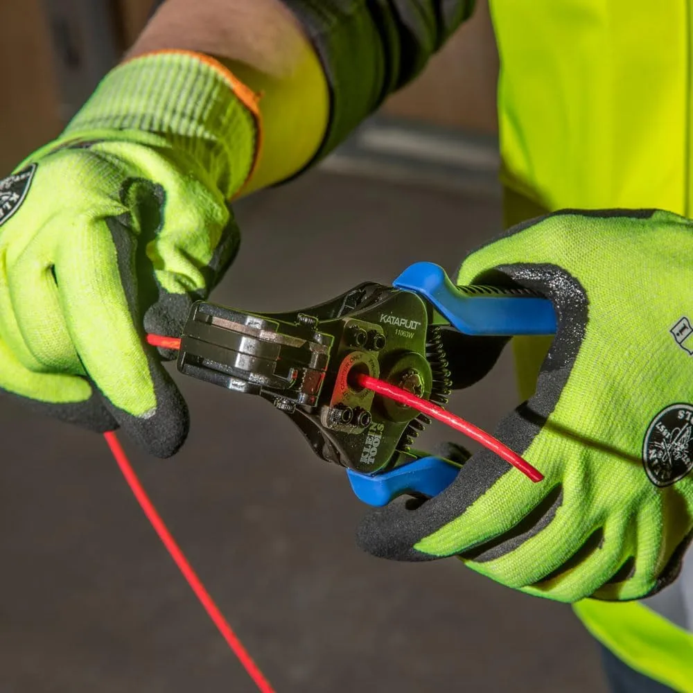 Klein Tools 11063W Wire Cutter / Stripper, Heavy Duty Automatic Tool for 8-20 AWG Solid and 10-22 AWG Stranded Electrical