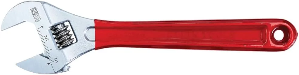 Klein Tools D507-12 Adjustable Drive Wrench, Forged with Extra Capacity Jaw and High Polish Chrome Finish