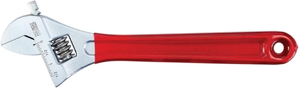 Klein Tools D507-12 Adjustable Drive Wrench, Forged with Extra Capacity Jaw and High Polish Chrome Finish