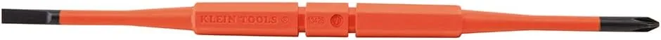 Klein Tools 13157 Insulated Screwdriver Blades, Interchangeable Single-End Replacement Blades, 3-Pack