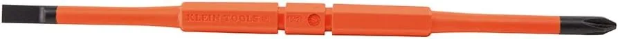 Klein Tools 13157 Insulated Screwdriver Blades, Interchangeable Single-End Replacement Blades, 3-Pack