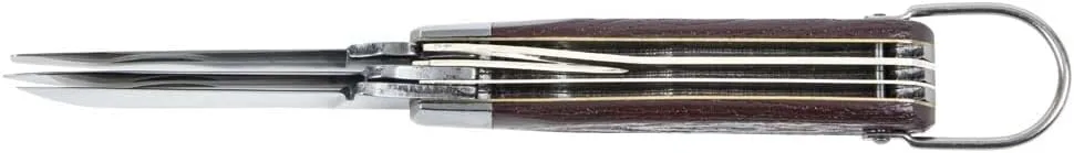 Klein Tools 1550-6 3 Blade Pocket Knife with Screwdriver 3-Blade Curved Sheepfoot, Standard Spearpoint