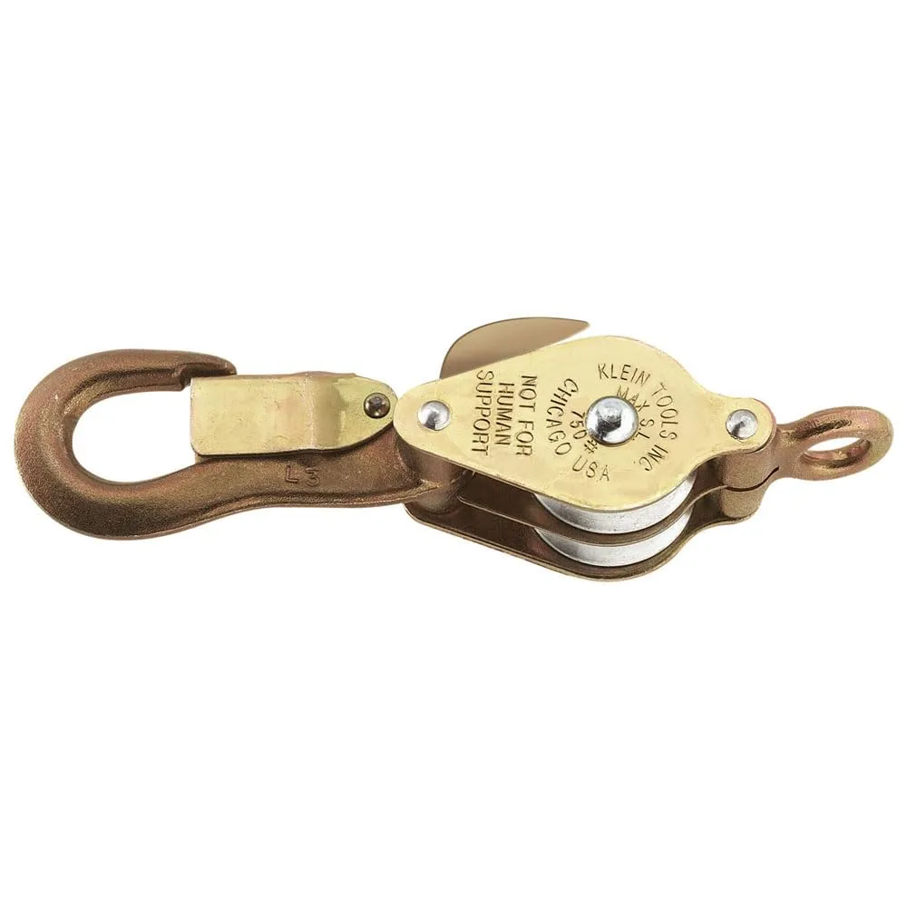 Klein Tools 268 Block with Eye to Splice Line to Block, Made in USA