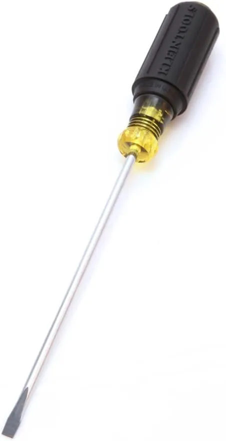 Klein Tools 601-6 3/16-Inch Cabinet Tip Screwdriver, 6-Inch (Pack of 4)
