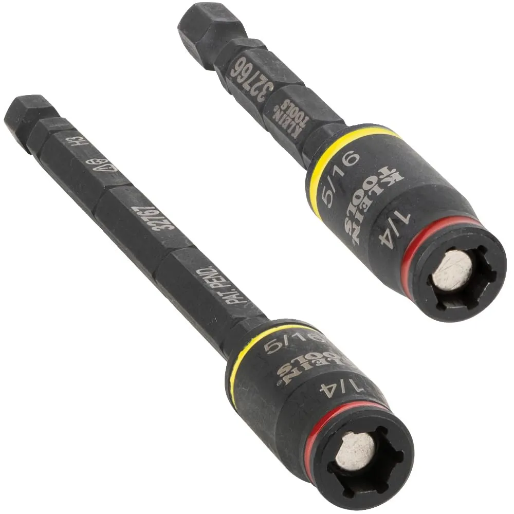 Klein Tools 32768 Impact Driver Set, 3-in-1 SAE Impact Socket and Bit Holder