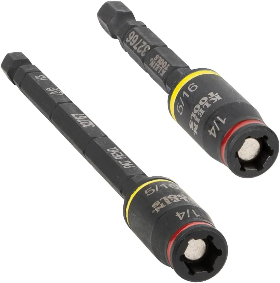 Klein Tools 32768 Impact Driver Set, 3-in-1 SAE Impact Socket and Bit Holder