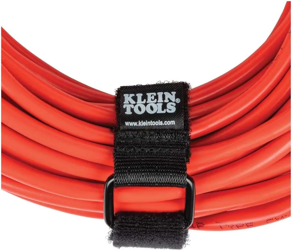Klein Tools 450-600 Cable Organizer, Hook and Loop Cinch Strap Ties, Includes (2) 6-Inch, (2) 8-Inch, (2) 14-Inch Straps