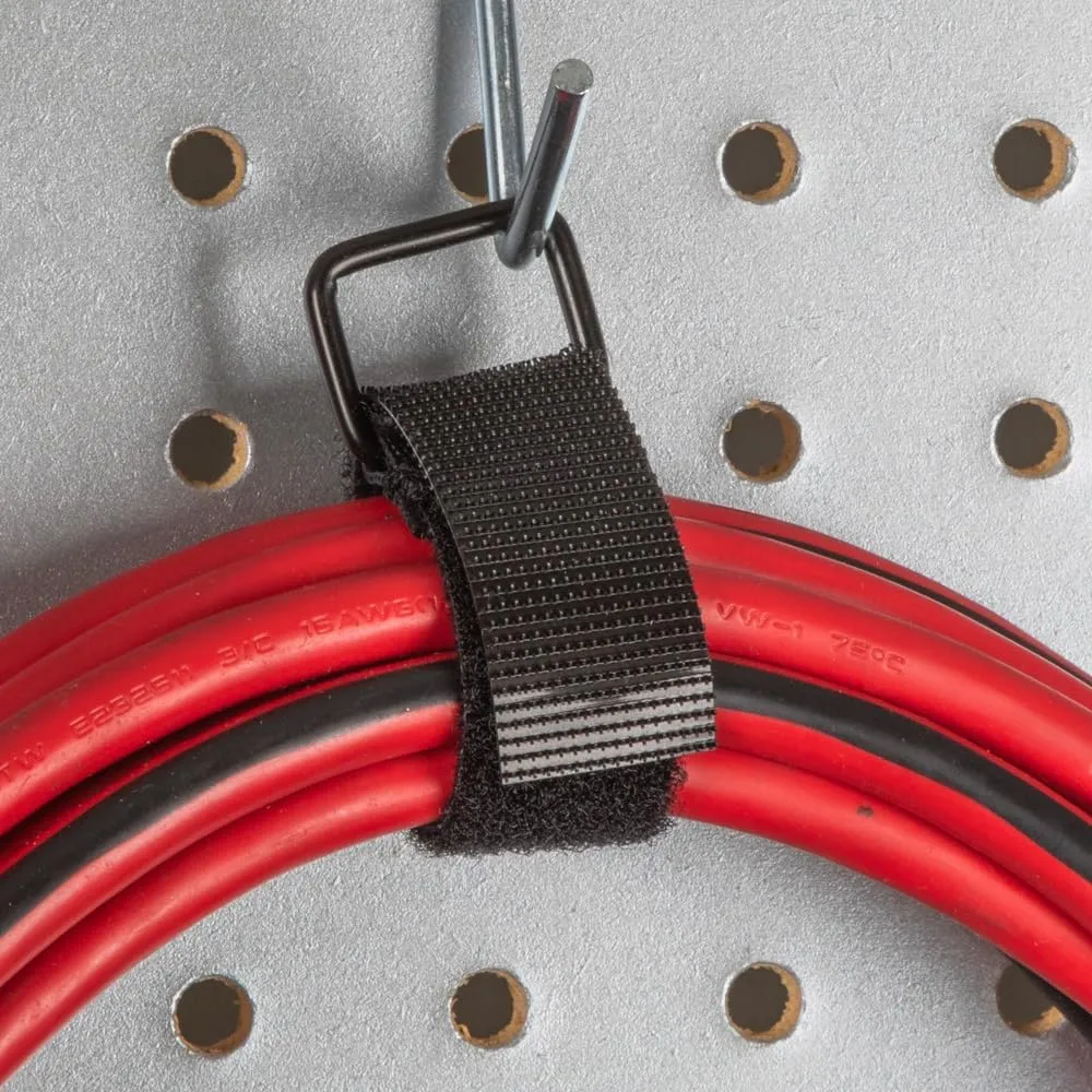 Klein Tools 450-600 Cable Organizer, Hook and Loop Cinch Strap Ties, Includes (2) 6-Inch, (2) 8-Inch, (2) 14-Inch Straps