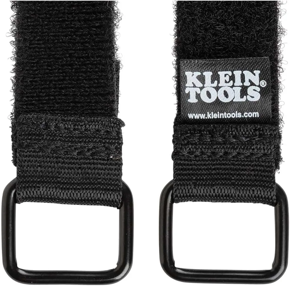 Klein Tools 450-600 Cable Organizer, Hook and Loop Cinch Strap Ties, Includes (2) 6-Inch, (2) 8-Inch, (2) 14-Inch Straps