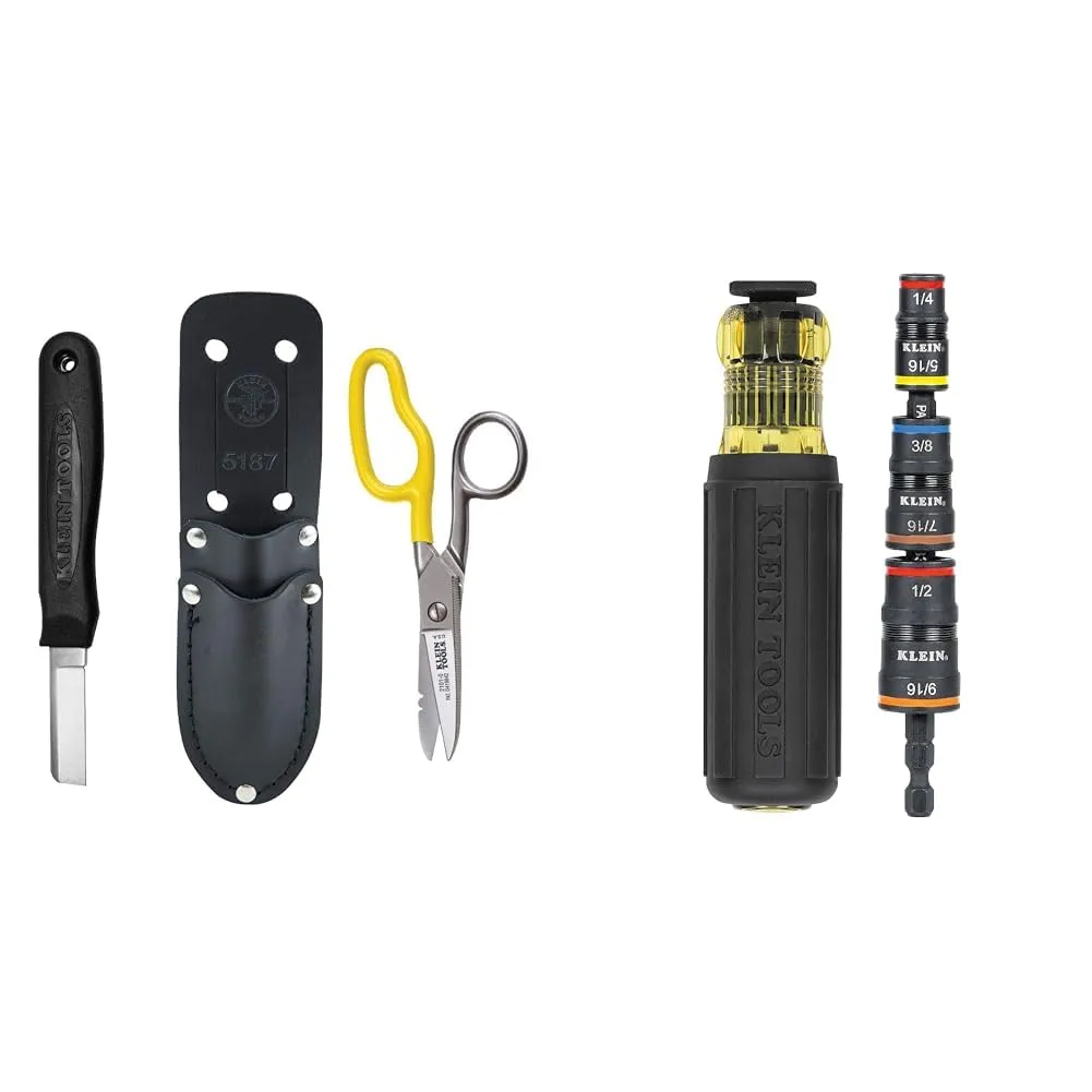 Klein Tools 46039 Cable Splicer's Kit with Free-Fall Snip & Screwdriver