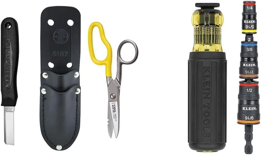 Klein Tools 46039 Cable Splicer's Kit with Free-Fall Snip & Screwdriver