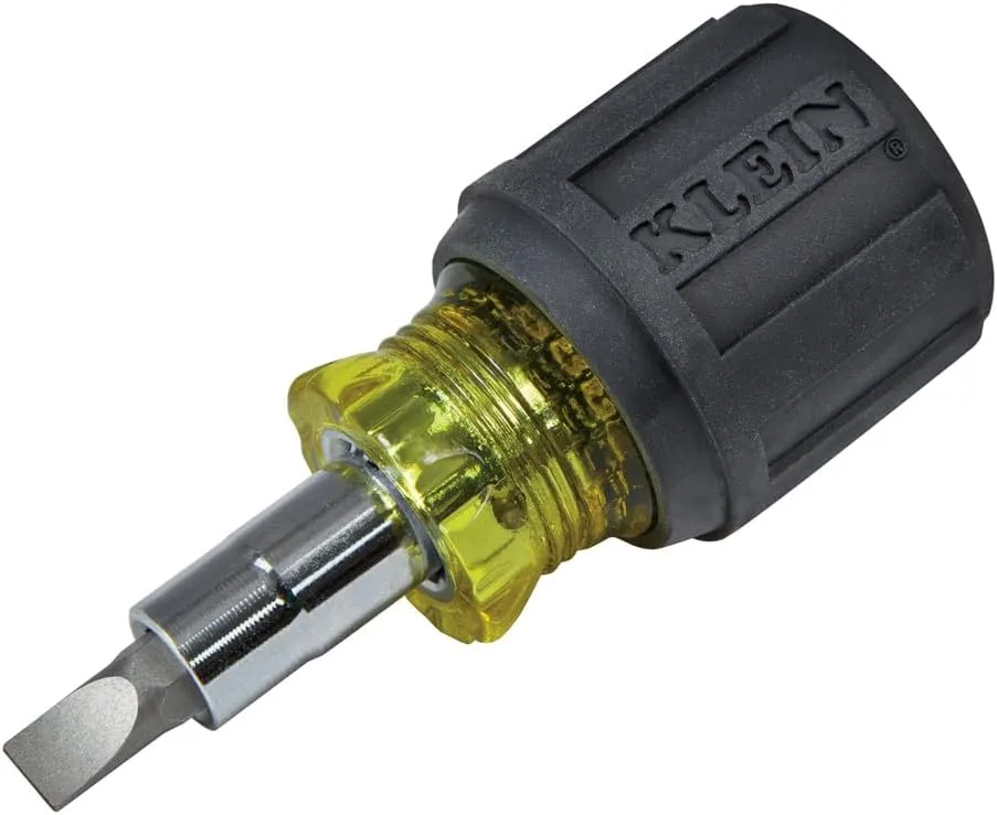 Klein Tools 32476 5-In-1 Multi-Bit Screwdriver / Nut Driver, SAE