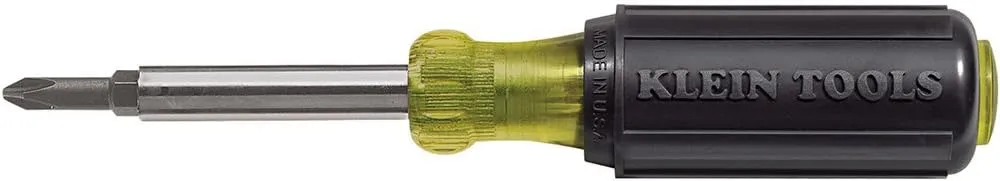 Klein Tools 32476 5-In-1 Multi-Bit Screwdriver / Nut Driver, SAE