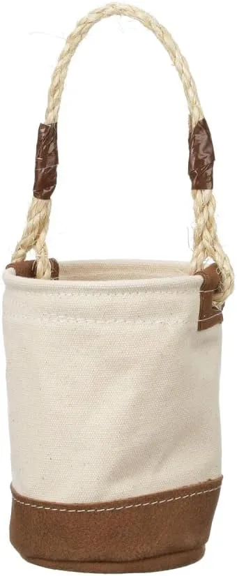 Klein Tools 5104MINI Mini Tool Bucket, All-Purpose Tool Bucket with Leather-Bottom