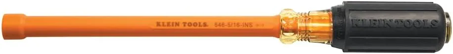 Klein Tools Insulated Cushion-Grip Hollow-Shank Nut Driver