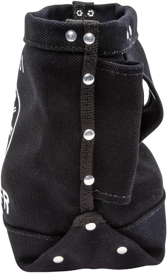 Klein Tools 5416TFR Tool Bag, Flame Resistant Canvas Bag for Bolt Storage with Double Reinforced Bottom and Tunnel Connect