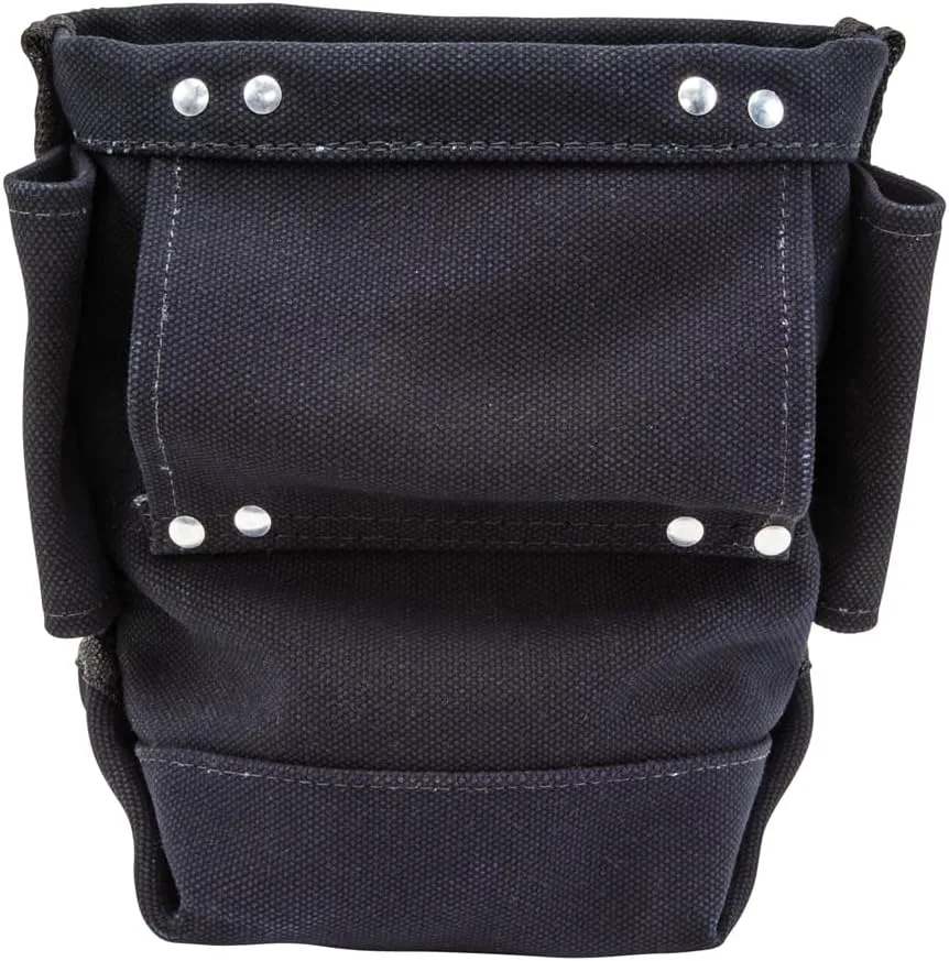Klein Tools 5416TFR Tool Bag, Flame Resistant Canvas Bag for Bolt Storage with Double Reinforced Bottom and Tunnel Connect