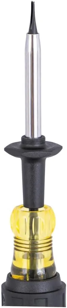 Klein Tools 6024K Slotted Screw-Holding Screwdriver, 1/4-Inch Split-Blade Flat Head Driver, Positive Gripping Action