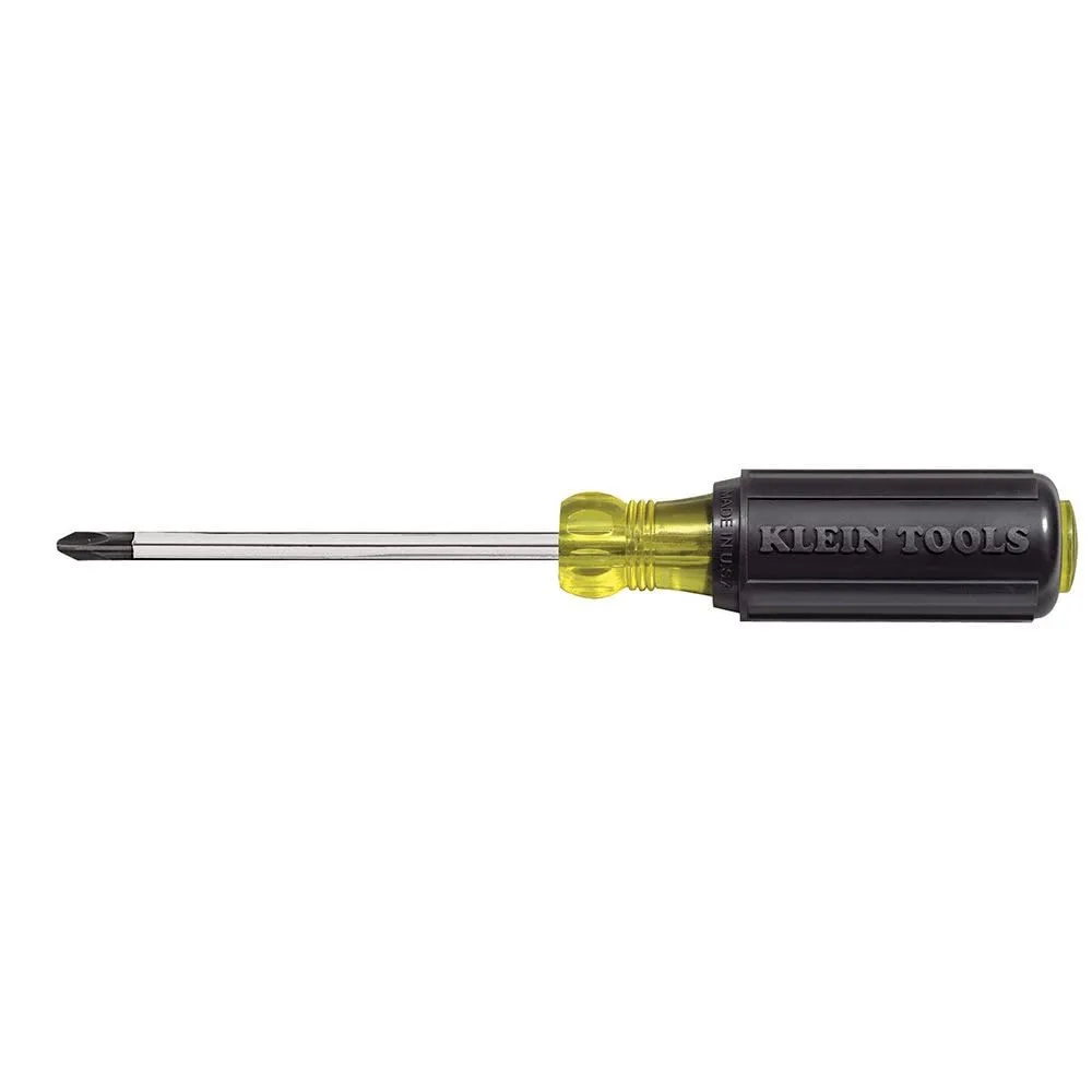 Klein Tools 603-4 #2 Phillips Screwdriver with Cushion Grip, 4 in