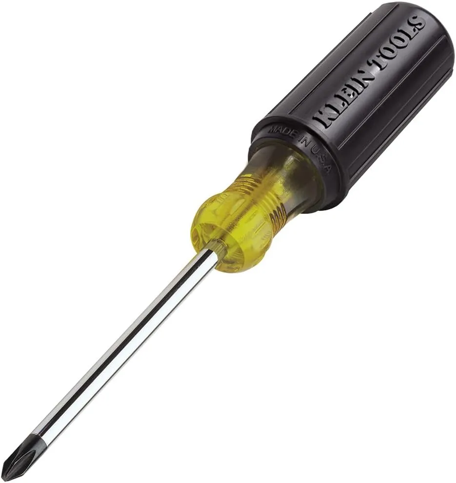 Klein Tools 603-4 #2 Phillips Screwdriver with Cushion Grip, 4 in