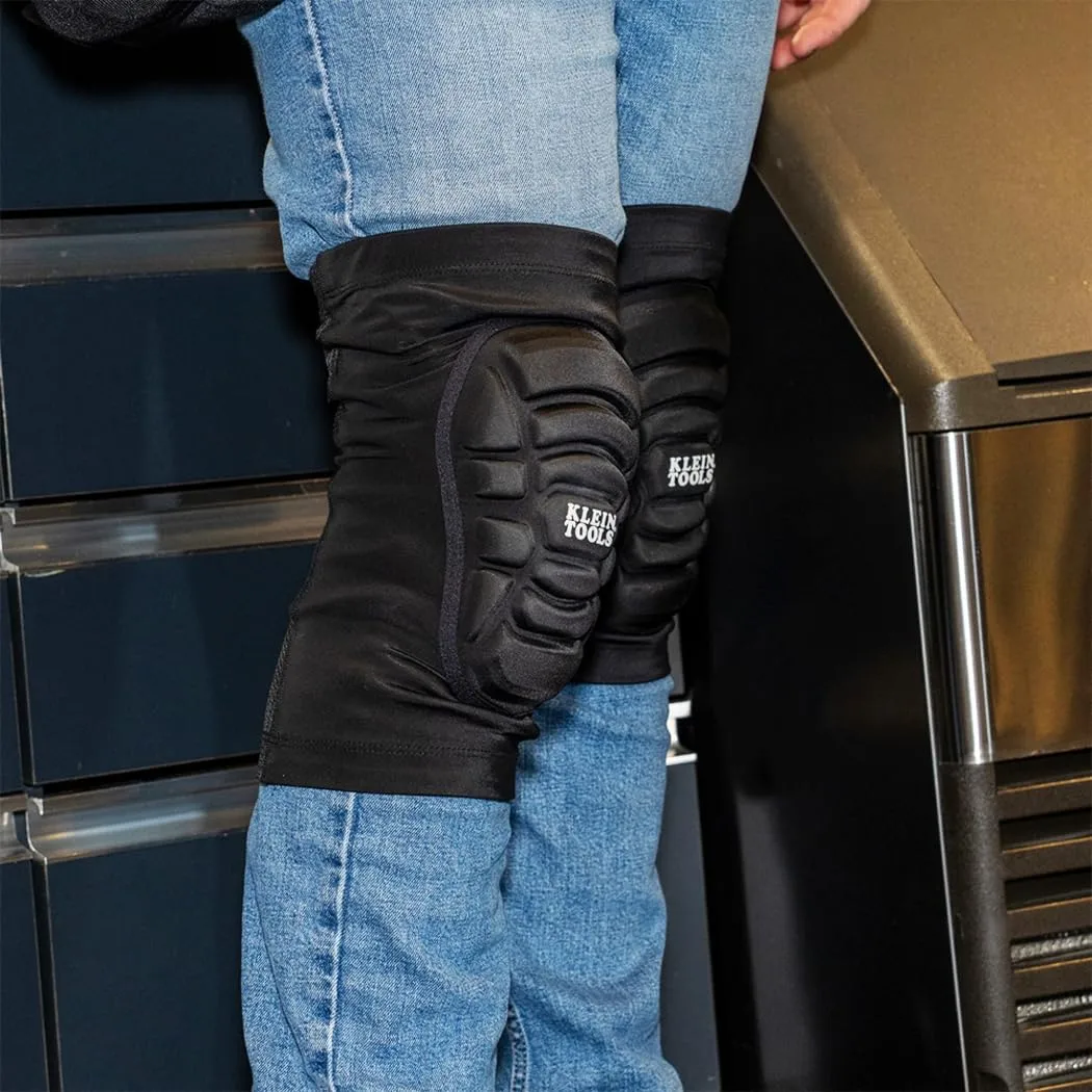Klein Tools 60592 Knee Pads, Lightweight Padded Knee Sleeves, Breathable Mesh Back