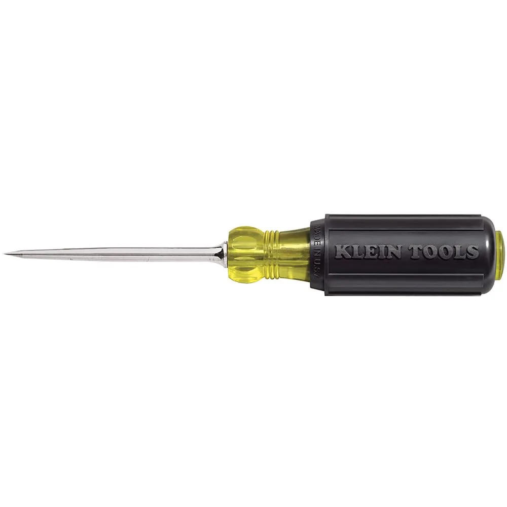 Klein Tools 650 Scratch Awl with 3-1/2-Inch Shank and Cushion Grip, Made in USA