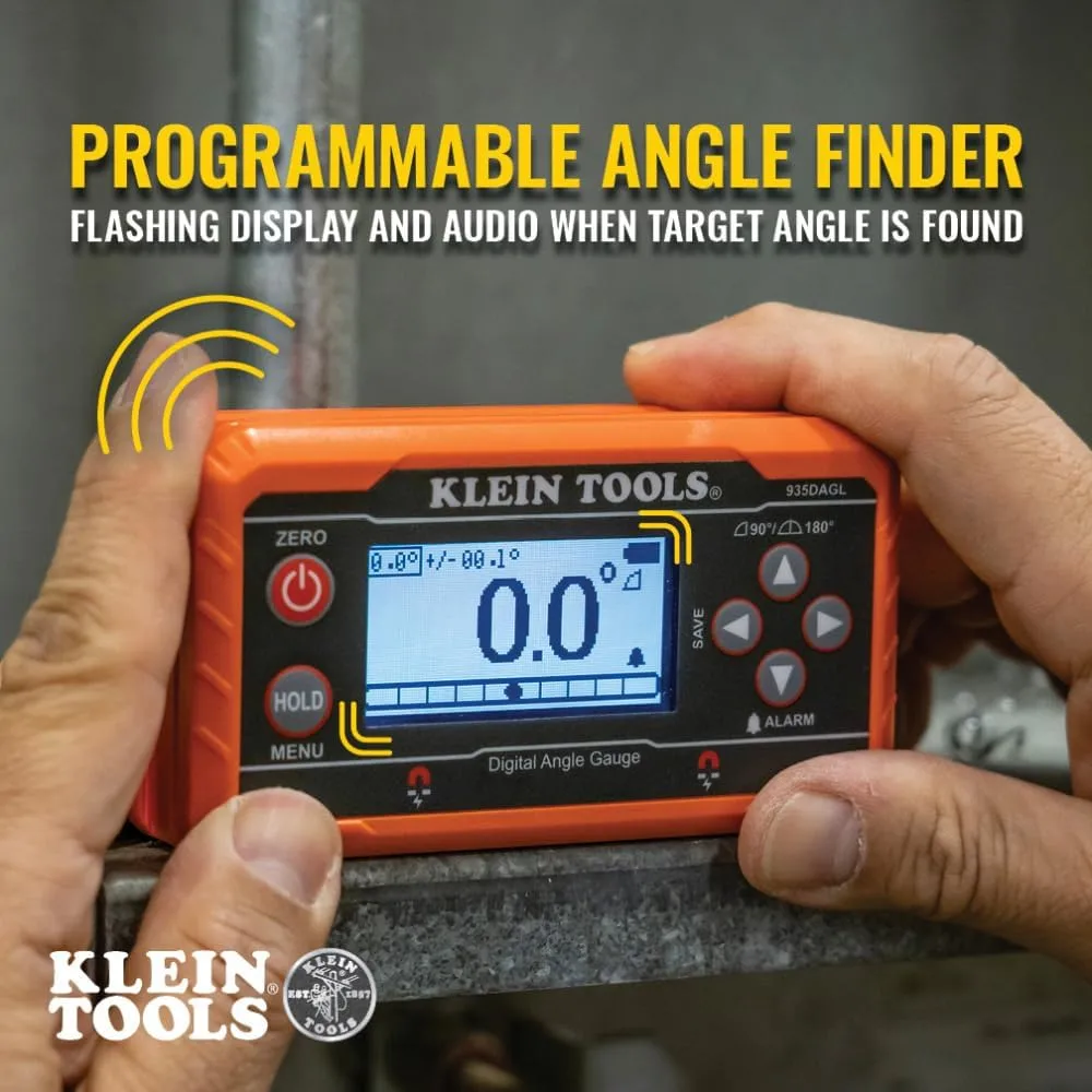 Klein Tools 935DAGL Digital Level Angle Finder with Programmable Angles