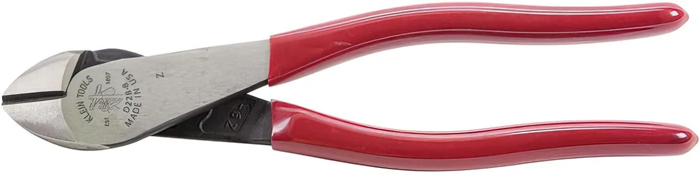 Klein Tools D228-8 Pliers, Diagonal Cutting Pliers with Short Jaw and Beveled Knives & 11055 Wire Cutter and Wire Stripper