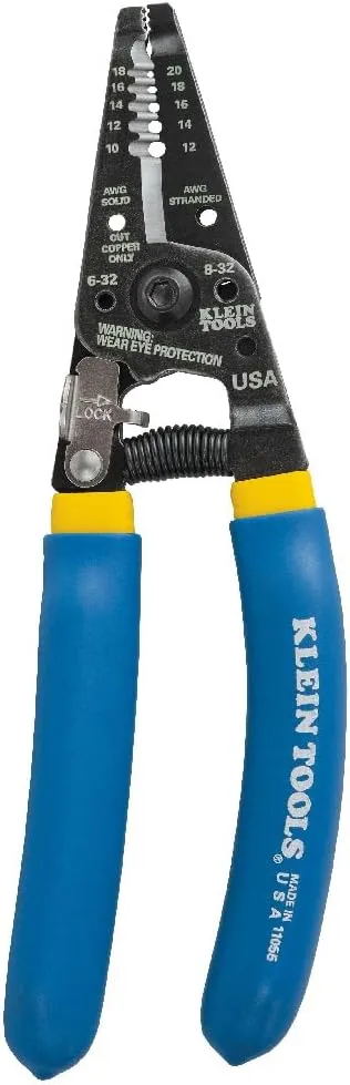 Klein Tools D228-8 Pliers, Diagonal Cutting Pliers with Short Jaw and Beveled Knives & 11055 Wire Cutter and Wire Stripper