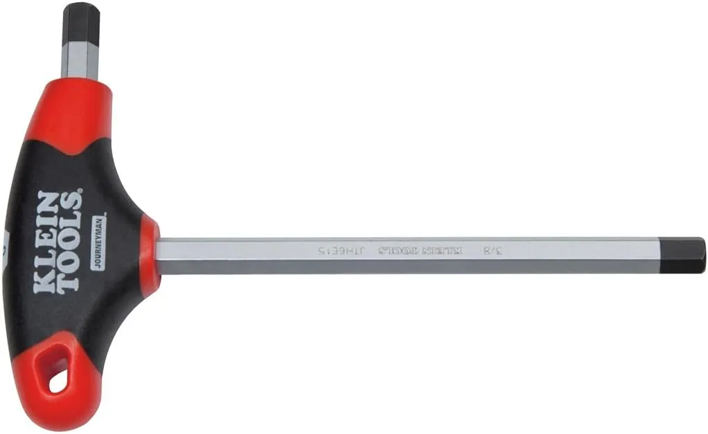 Klein Tools JTH6E08 1/8-Inch Hex Key with Journeyman T-Handle, 6-Inch 6-Inch Length