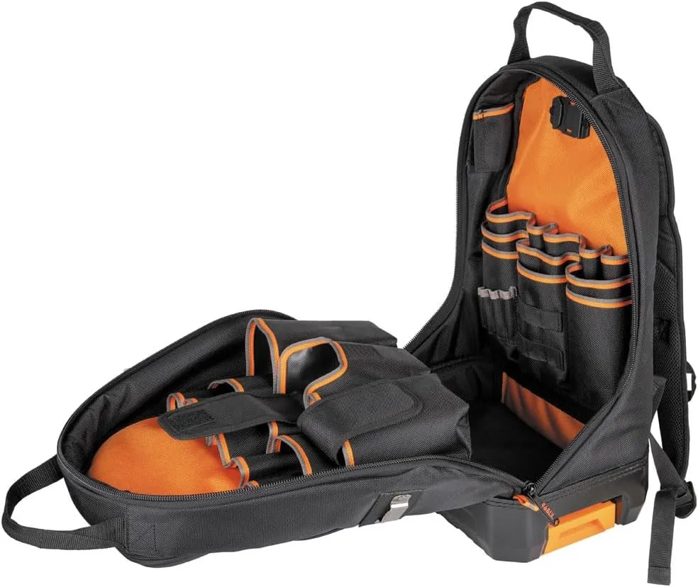 Klein Tools 62201MB MODbox Electrician's Tool Backpack, Customizable Mobile Workstation with 32 Pockets for Maximum Tool