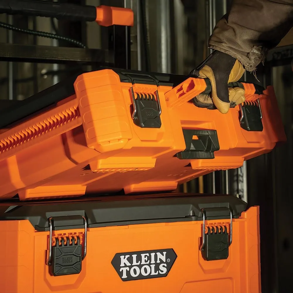 Klein Tools 54804MB MODbox Small Tool Box, Heavy Duty Organizer with Removable Tray, Water and Debris Resistant